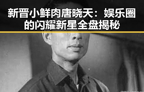 新晋小鲜肉唐晓天:娱乐圈的闪耀新星全盘揭秘